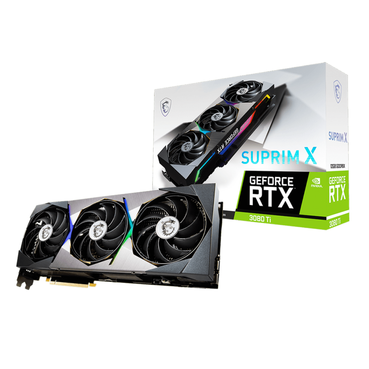 Placa De Vídeo MSI NVIDIA GeForce RTX 3080 Ti SUPRIM X, LHR, 12GB, GDDR6X, DLSS, Ray Tracing