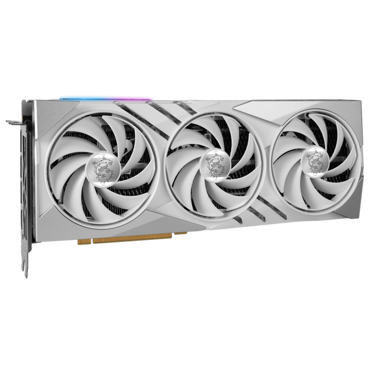 Placa de Vídeo MSI NVIDIA GeForce RTX 4060 Ti Gaming X Slim White, 16GB, GDDR6, DLSS, Ray Tracing, 912-V517-201