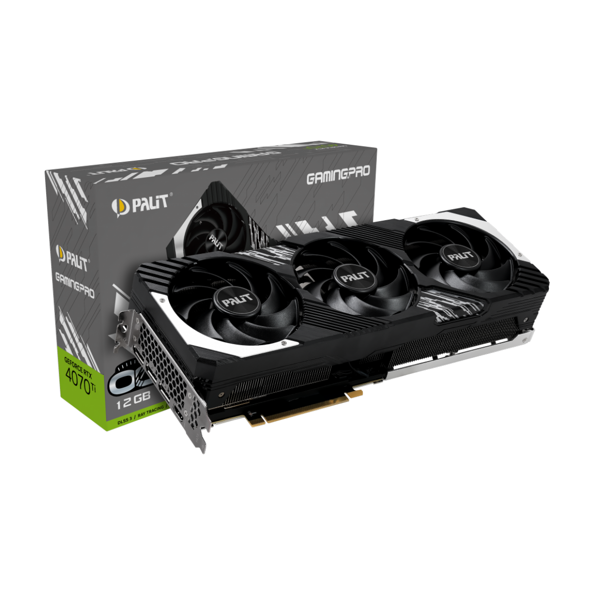 Placa de Vídeo Palit GeForce RTX 4070 Ti GamingPro OC, 12GB, GDDR6X, DLSS, Ray Tracing, NED407TT19K9-1043A