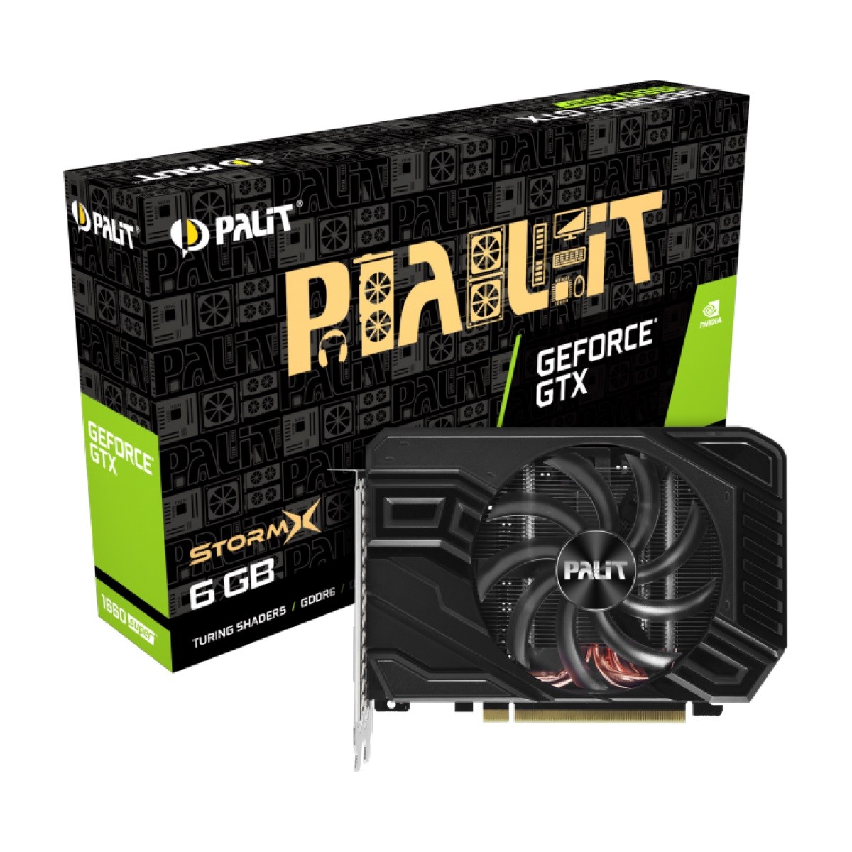 Placa de Vídeo Palit NVIDIA GeForce GTX 1660 Super StormX, 6GB, GDDR6, 192bit, NE6166S018J9-161F - Open Box - MARCAS DE USO