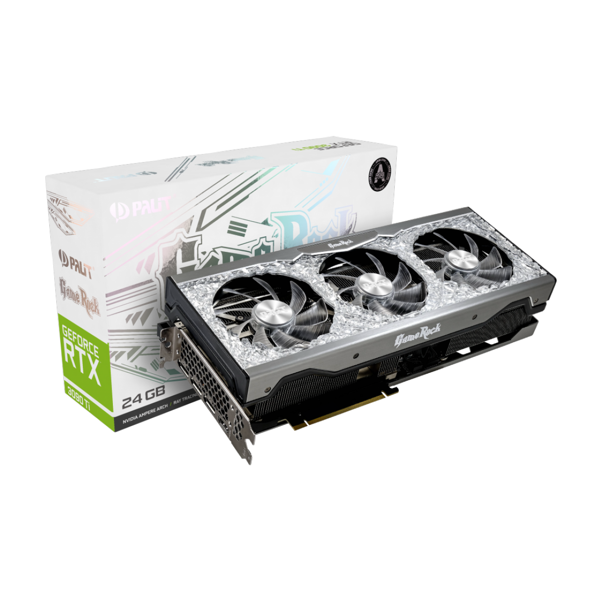 Placa de Vídeo Palit NVIDIA GeForce RTX 3090 Ti GameRock, 24GB GDDR6X, DLSS, Ray Tracing, NED309T019SB-1022G   