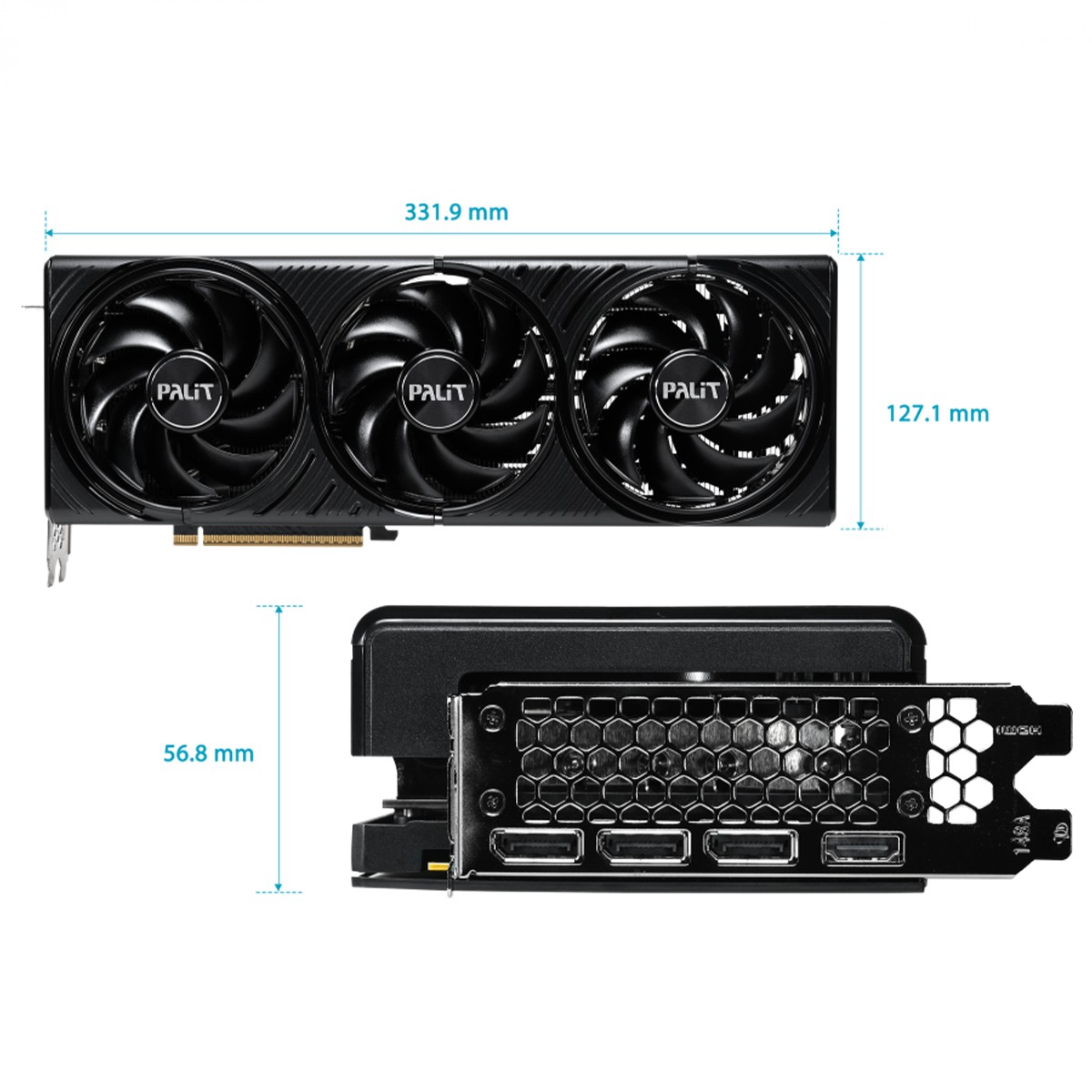 Placa de Vídeo Palit NVIDIA GeForce RTX 5080 Infinity 3 OC, 16GB, GDDR7, DLSS, Ray Tracing, NE75080U19T2-GB2035S
