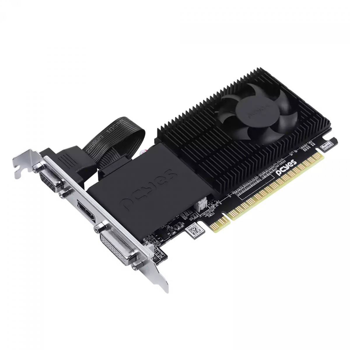 Placa De Vídeo PCYES NVIDIA GeForce GT 610, 2GB, GDDR3, PPE610DR3LPBR