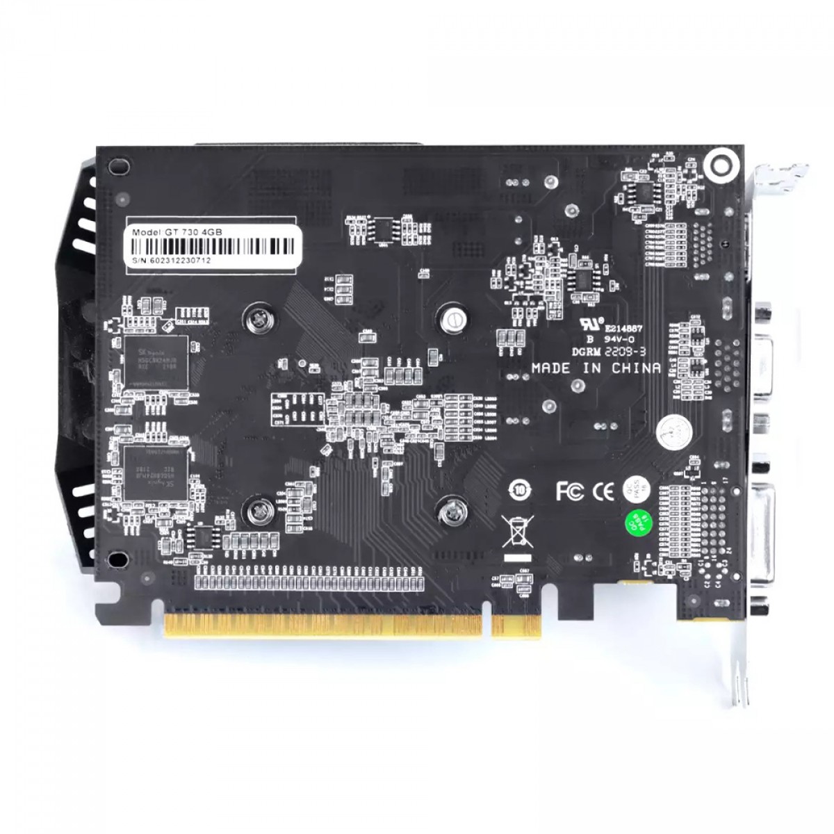 Placa De Vídeo PCYES NVIDIA GeForce GT 730, 4GB, GDDR5, 64-Bit, PVGT7304GB