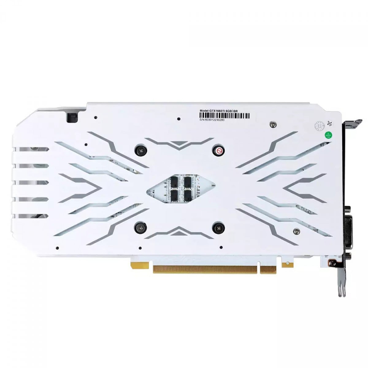 Placa de Vídeo PCYES NVIDIA GeForce GTX 1660 Ti, 6GB, GDDR6, 192Bit, Branco, PVGTX1660TI6GBBR