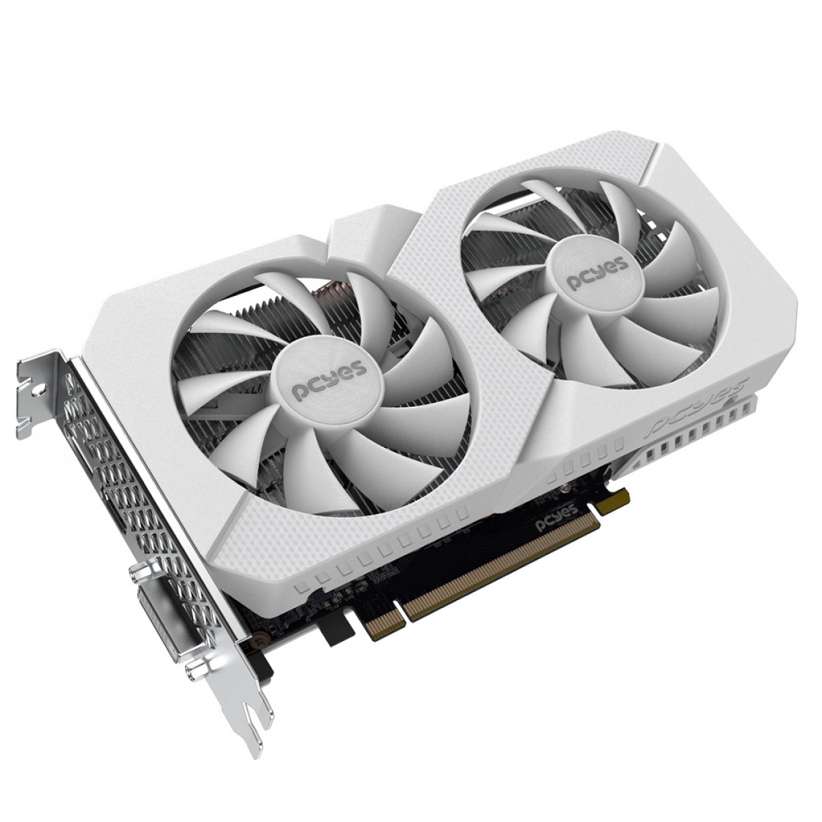Placa de Vídeo PCYES NVIDIA GeForce RTX 3050 Projeto Edge, 6GB, GDDR6, DLSS, Ray Tracing, Branco, PVRTX30506WTPE