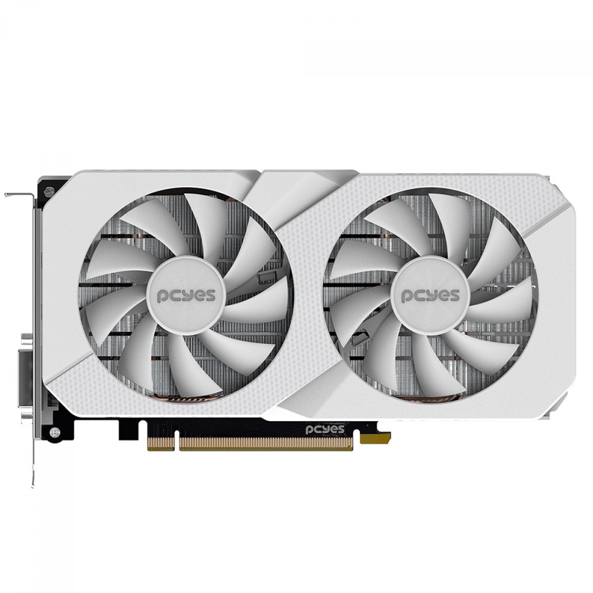 Placa de Vídeo PCYES NVIDIA GeForce RTX 3050 Projeto Edge, 8GB, GDDR6, DLSS, Ray Tracing, Branco, PVRTX30508WTPE
