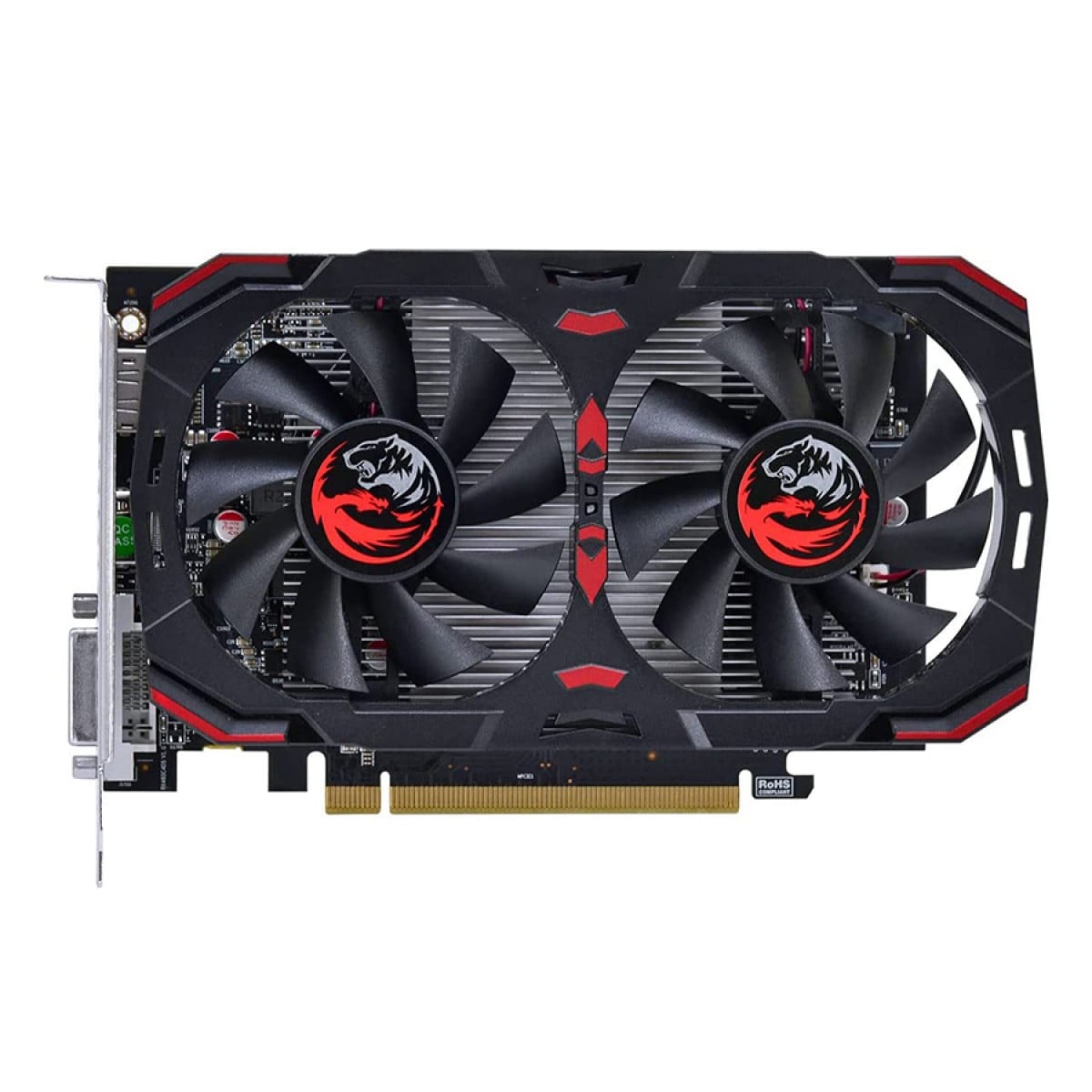 Placa de Vídeo PCYes Radeon RX 550 Dual Fan Graffiti Series, 4GB GDDR5, 128bits, PAJRX550DR5DF
