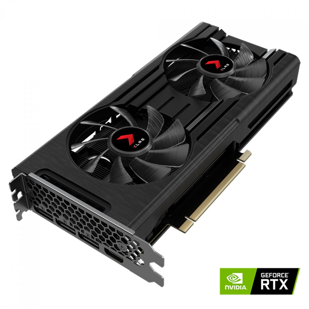 Placa de Vídeo PNY NVIDIA GeForce RTX 3050 XLR8 Gaming REVEL EPIC-X RGB Dual Fan Edition, 8GB, GDDR6, DLSS, Ray Tracing, VCG30508DFXPPB