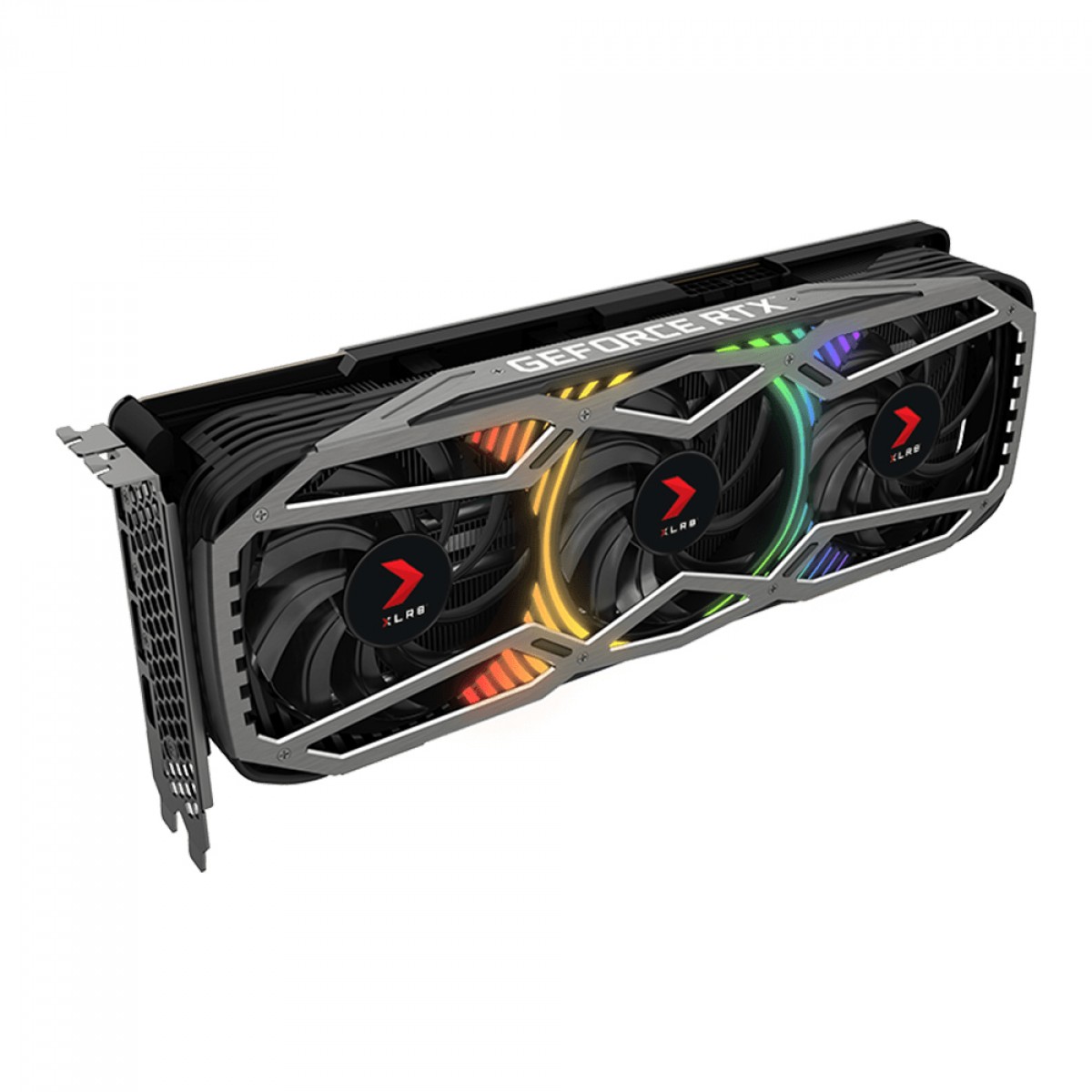 Placa de Vídeo PNY NVIDIA Geforce RTX 3080 XLR8 Gaming Revel Epic-X Triple Fan, LHR, 10GB, GDDR6X, DLSS, Ray Tracing, VCG308010LTFXPPB