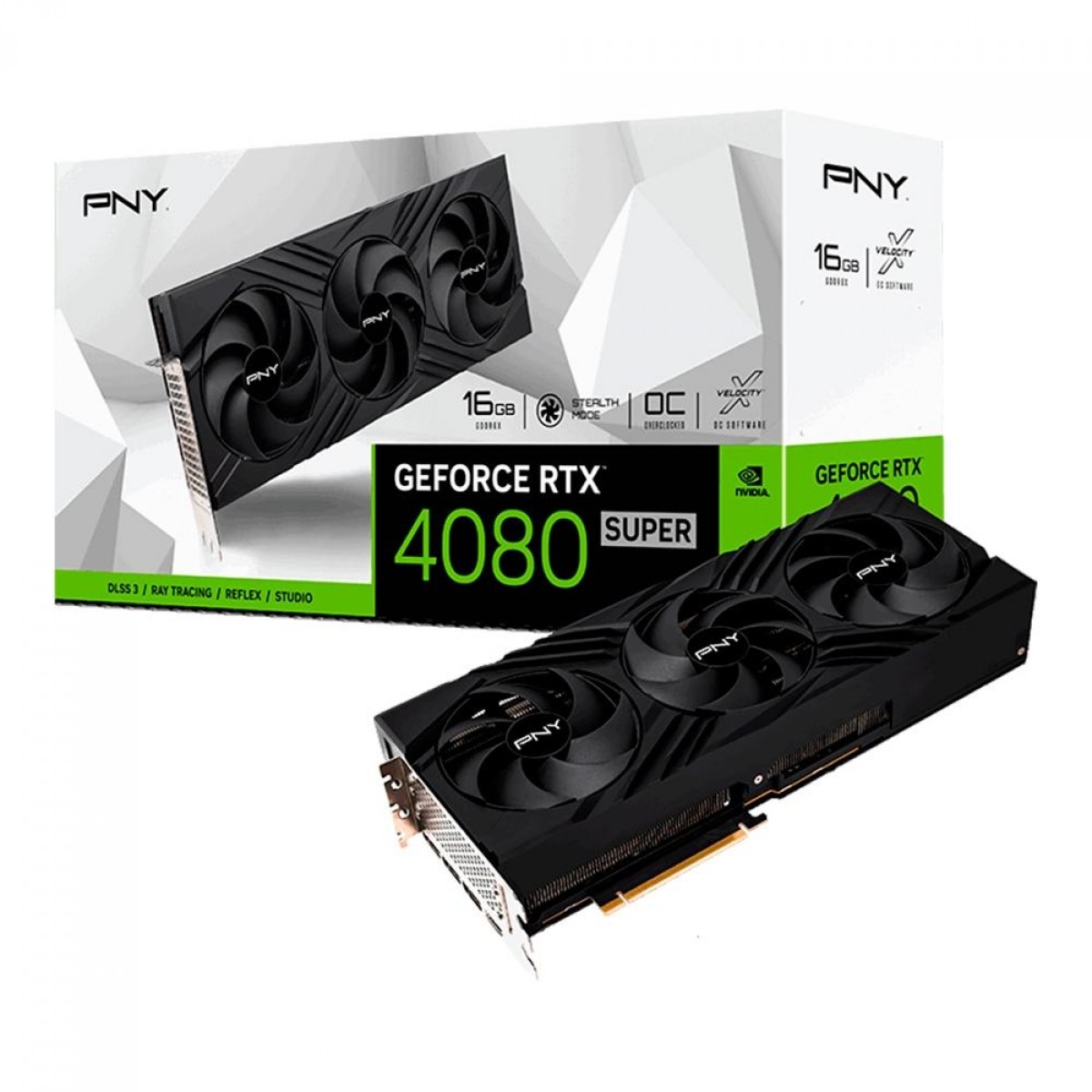 Placa De V Deo Pny Nvidia Geforce Rtx Super Oc Verto Triple Fan