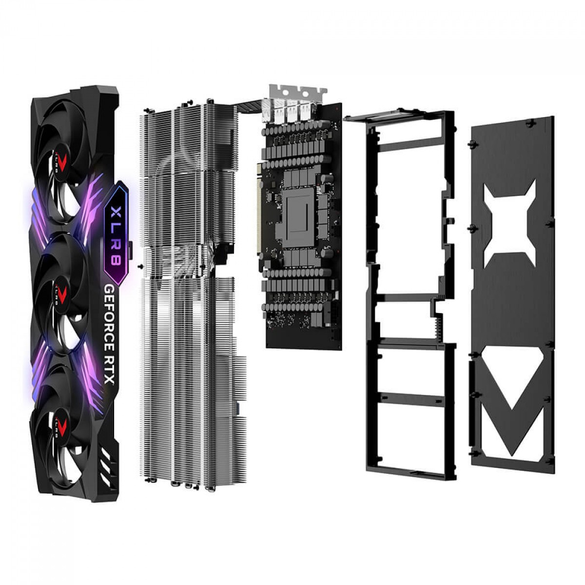 Placa de Vídeo PNY NVIDIA GeForce RTX 4090 OC XLR8 Gaming Verto Epic-X RGB, 24GB, GDDR6X, DLSS, Ray Tracing, VCG409024TFXXPB1-O
