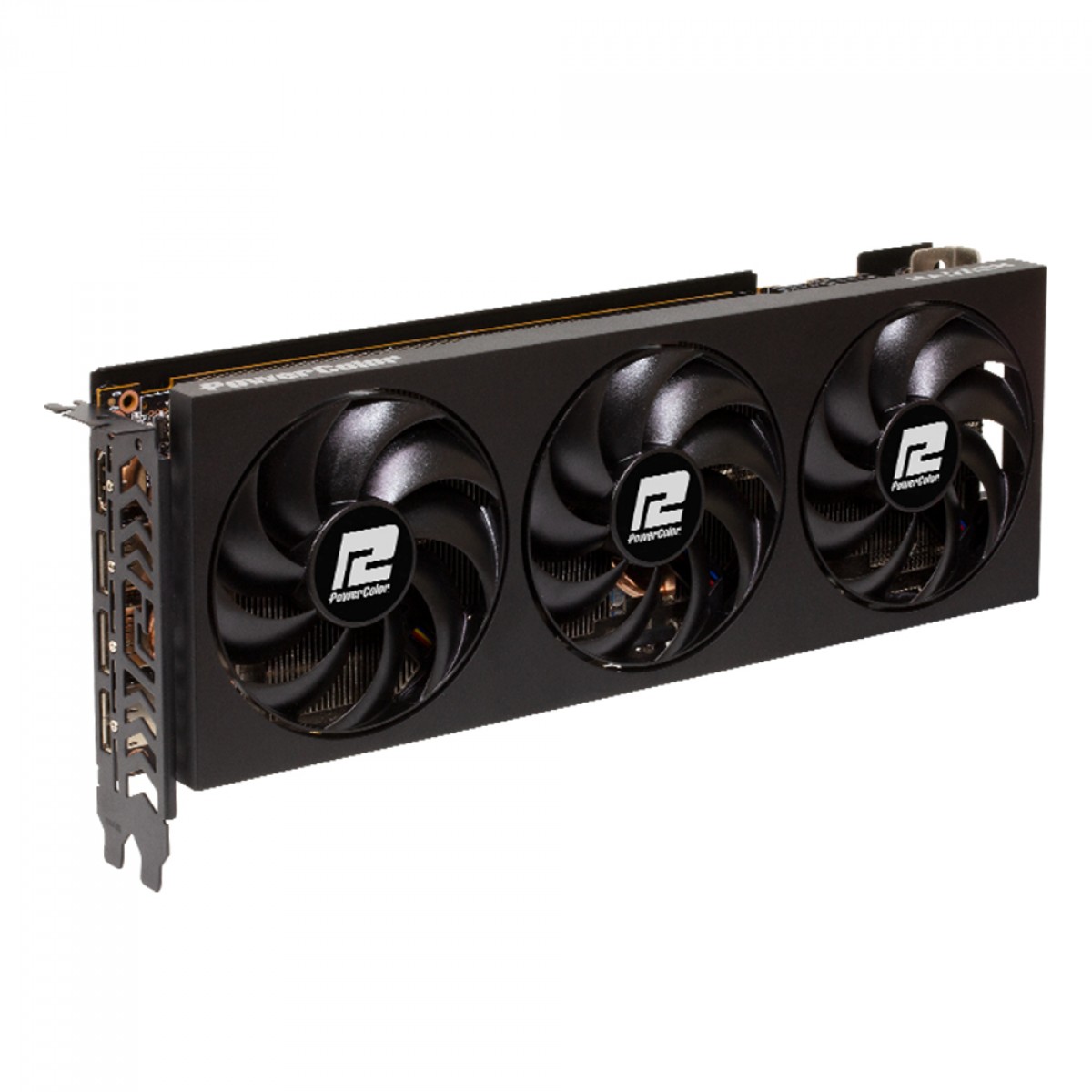 Placa de Vídeo PowerColor AMD Radeon RX 7700 XT Fighter, 12GB, GDDR6, FSR, Ray Tracing, RX7700XT 12G-F/OC