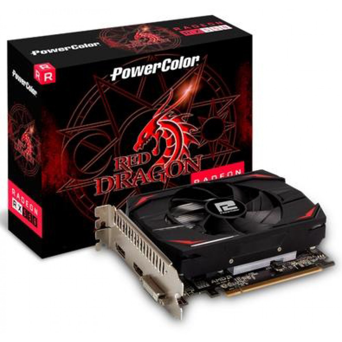 Rx 550 powercolor red dragon не крутится вентилятор