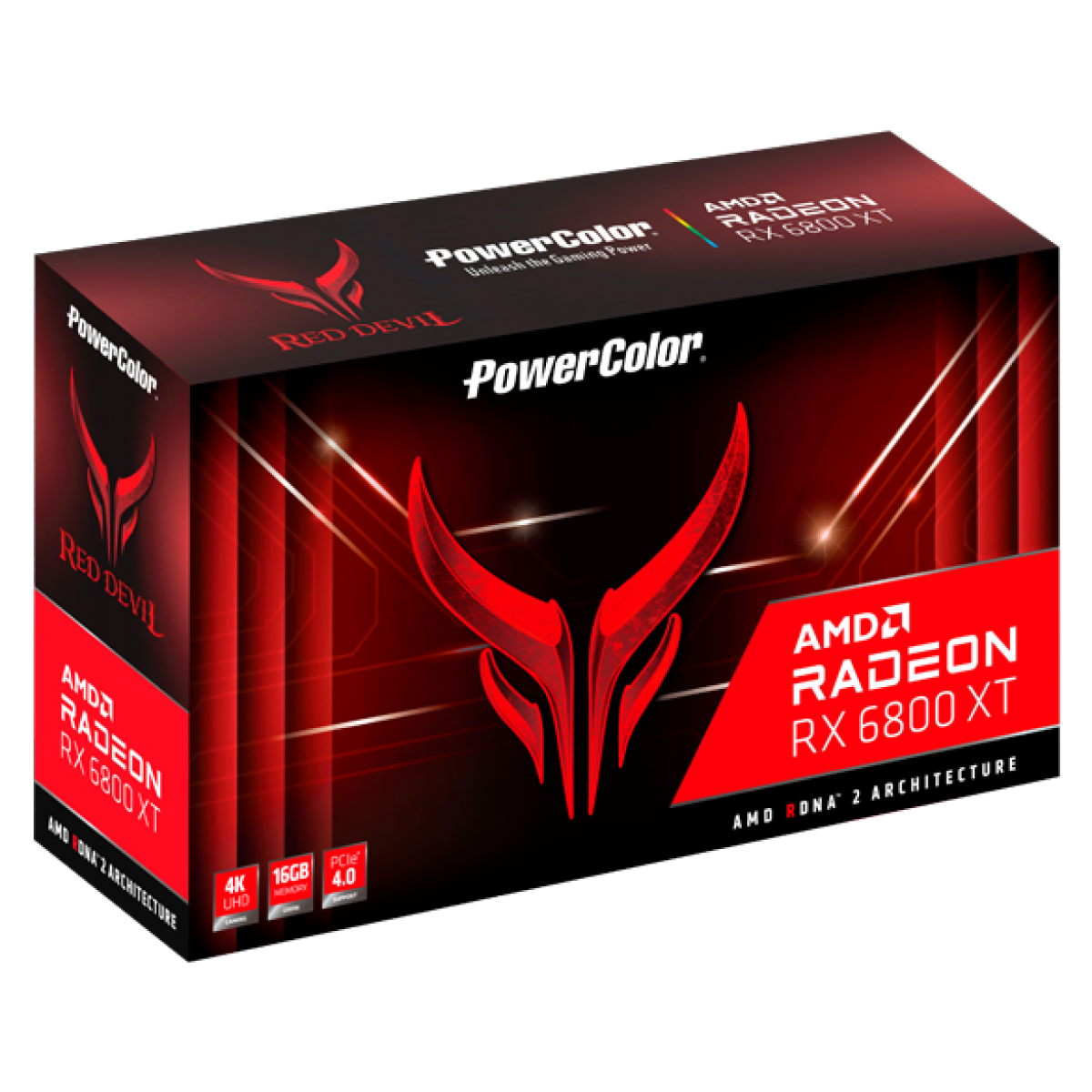 Placa de Vídeo PowerColor Radeon RX 6800 XT Red Devil, 16GB, GDDR6, FSR, Ray Tracing, AXRX 6800XT 16GBD6-3DHE/OC