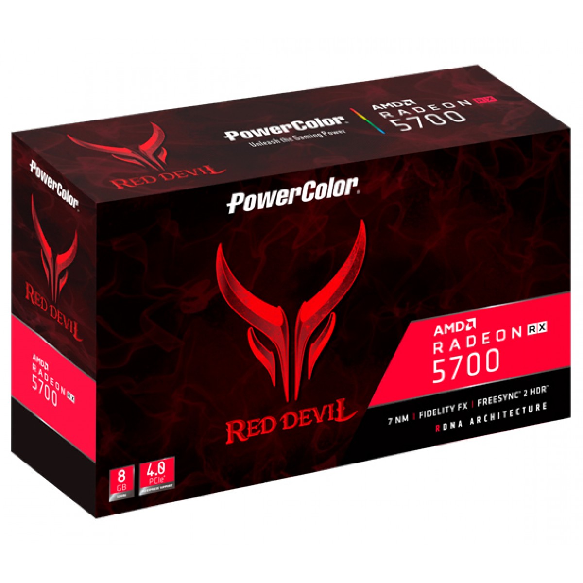 Placa de Vídeo PowerColor Radeon Navi RX 5700 Red Devil, 8GB GDDR6, 256Bit, AXRX 5700 8GBD6-3DHE/OC - Open Boxdada