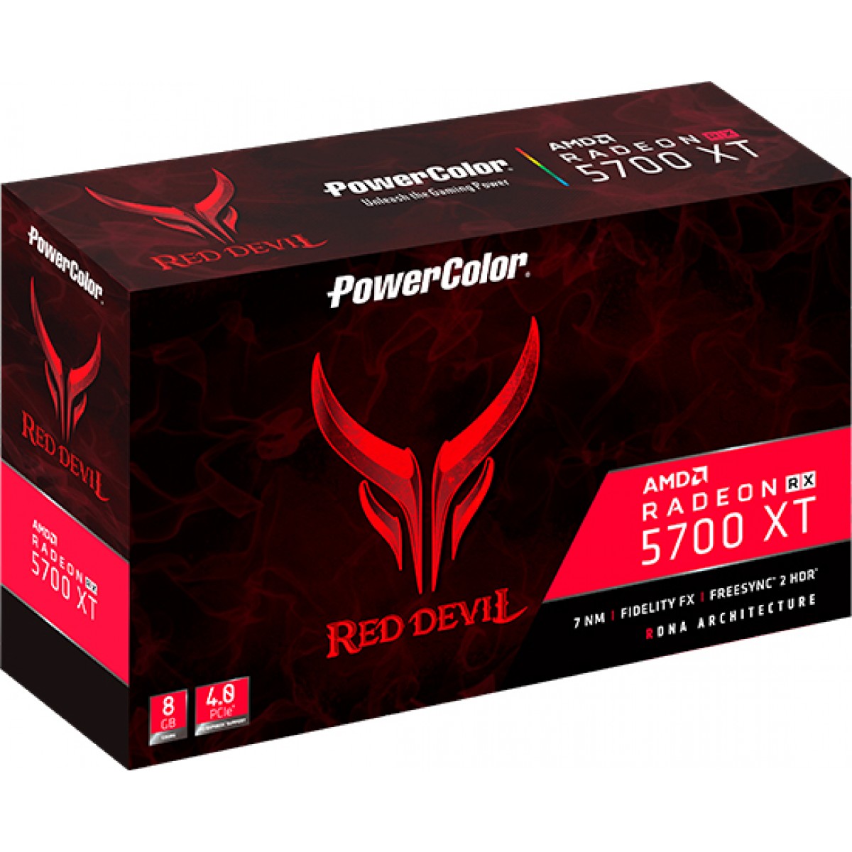 Placa de Vídeo PowerColor Radeon RX 5700 XT Red Devil, 8GB GDDR6, 256Bit, AXRX 5700 XT 8GBD6-3DHE/OC