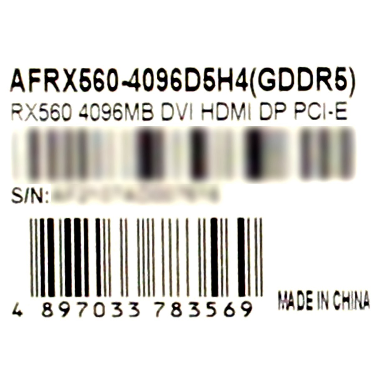 Placa de Vídeo Afox Radeon RX 560-D, 4GB, GDDR5, AFRX560-4096D5H4