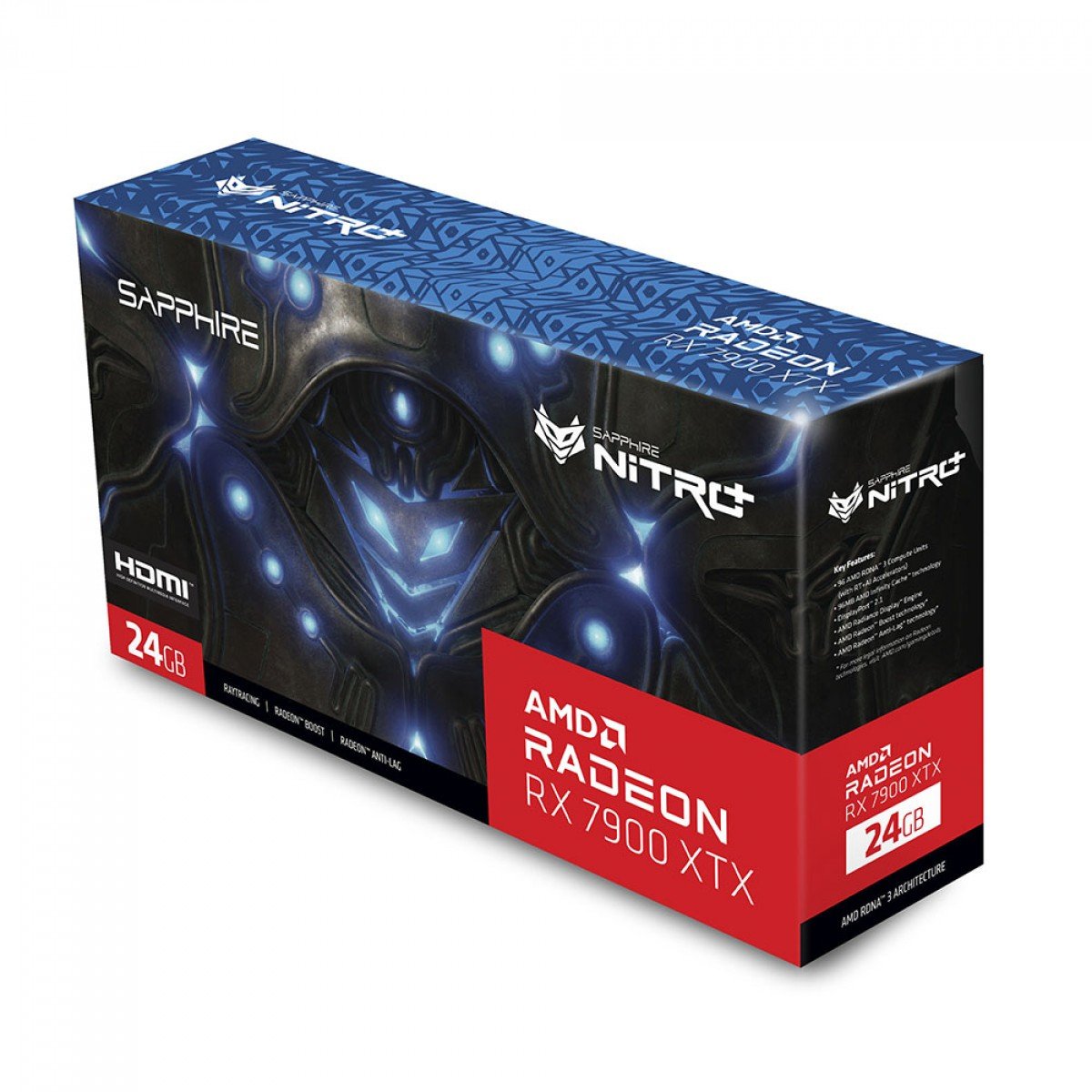 Placa De Vídeo Sapphire Nitro+ AMD Radeon RX 7900 XTX Vapor-X, 24GB, GDDR6, FSR, Ray Tracing, 11322-01-40G