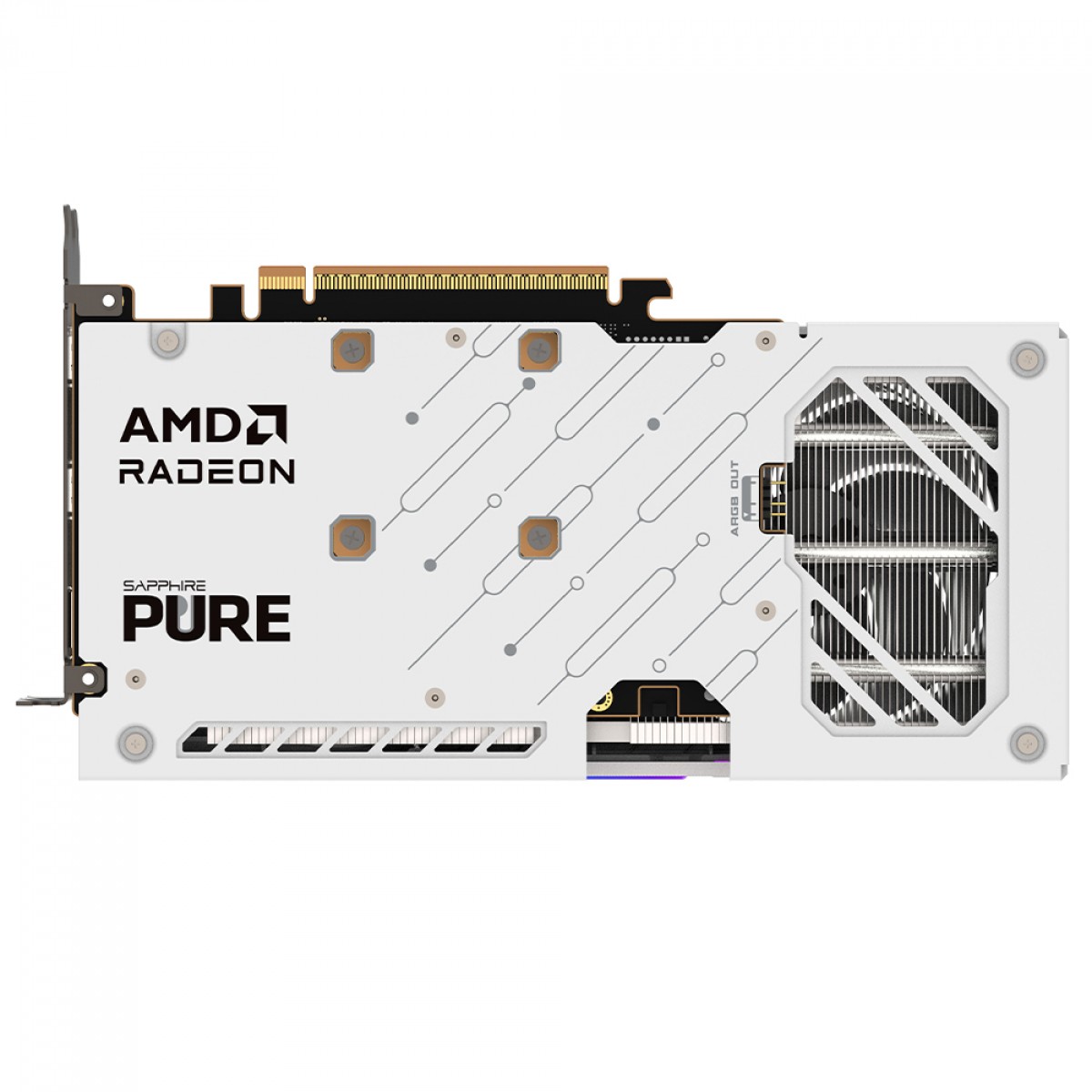Placa de Vídeo Sapphire Pure AMD Radeon RX 9060 XT OC, 16GB, GDDR6, FSR, Ray Tracing, White, 11350-02-20G
