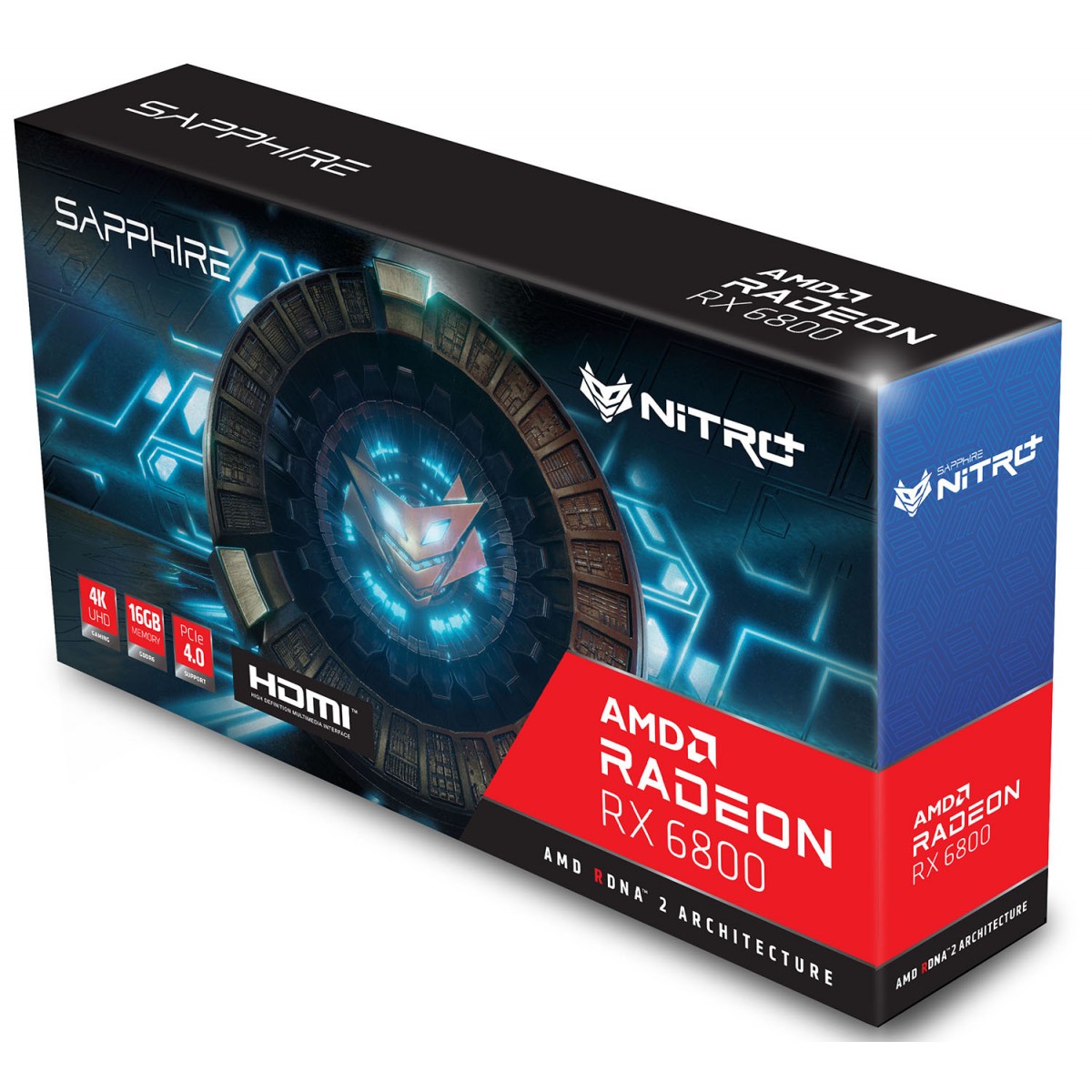 Placa de Vídeo Sapphire Radeon Nitro+ AMD Radeon RX 6800, 16GB, GDDR6, FSR, Ray Tracing, 11305-01-20G