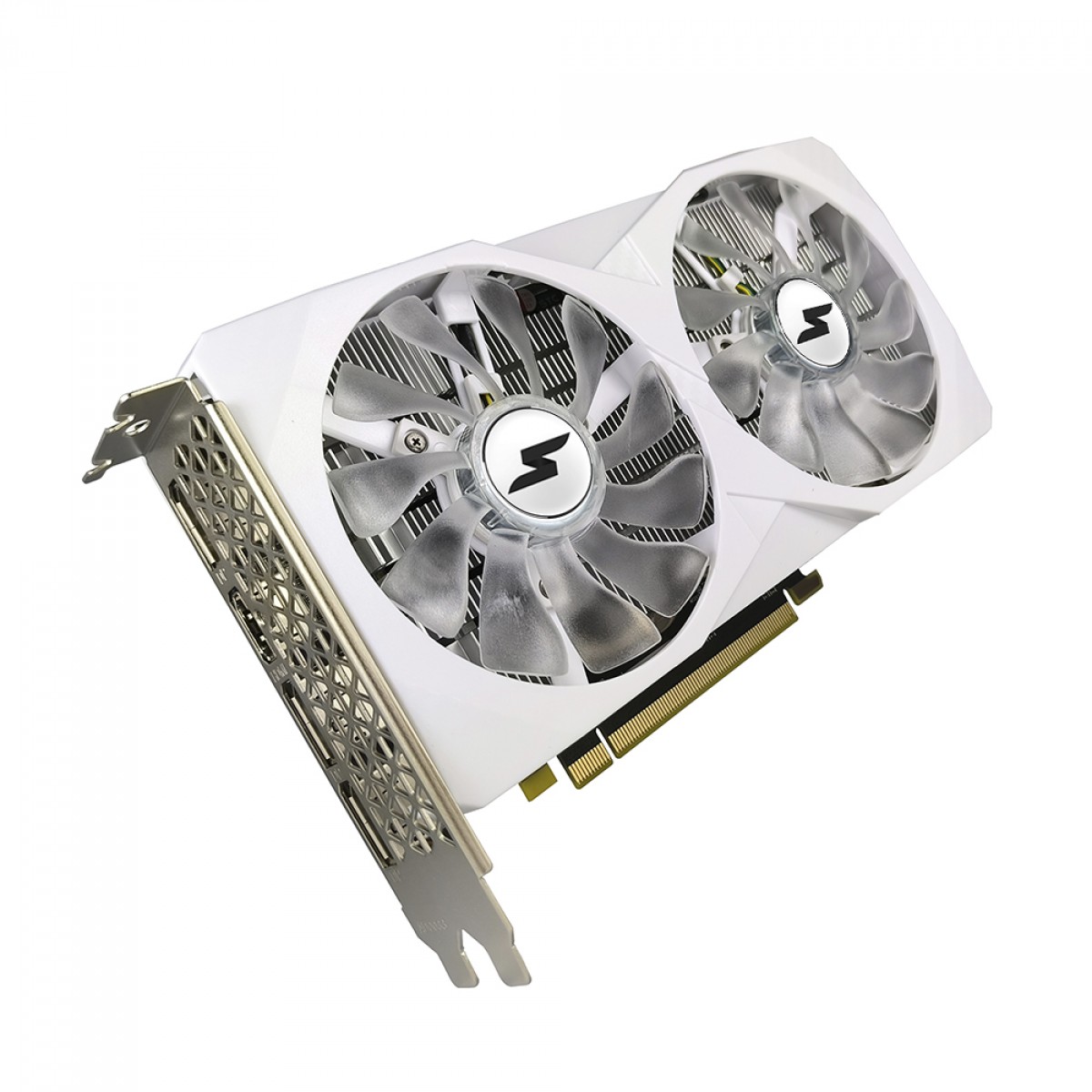 Placa De Vídeo SuperFrame AMD Radeon RX 6600 Falcon, 8GB, GDDR6, RGB, FSR, Ray Tracing, White, SF-GC-FCAM66008GD6W