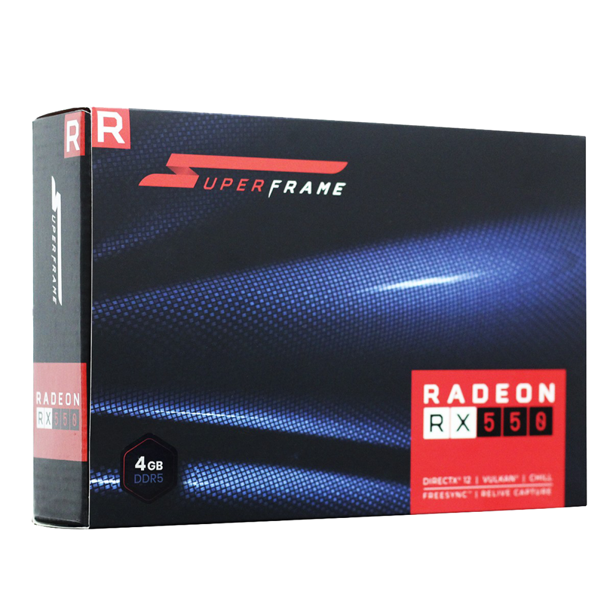 Placa de Vídeo SuperFrame Radeon RX 550 4GB, Dual Fan GDDR5, RX550/4GD5P8DIP