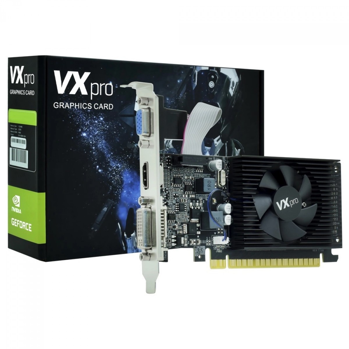 Placa De Vídeo VX Pro NVIDIA GeForce GT610LP, 1GB, DDR3, 64bit, VXGT610LP-1GD3 - Open Box