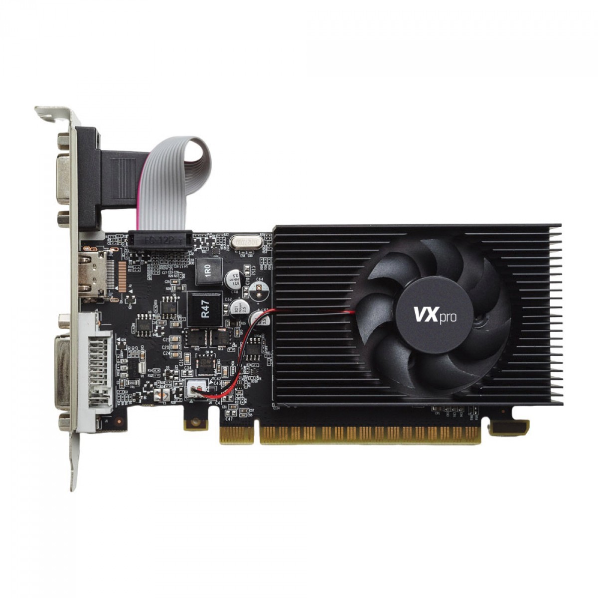 Placa De Vídeo VXpro NVIDIA GeForce GT730LP, 2GB, DDR3, 64bit, VX GT730LP-2GD3-S