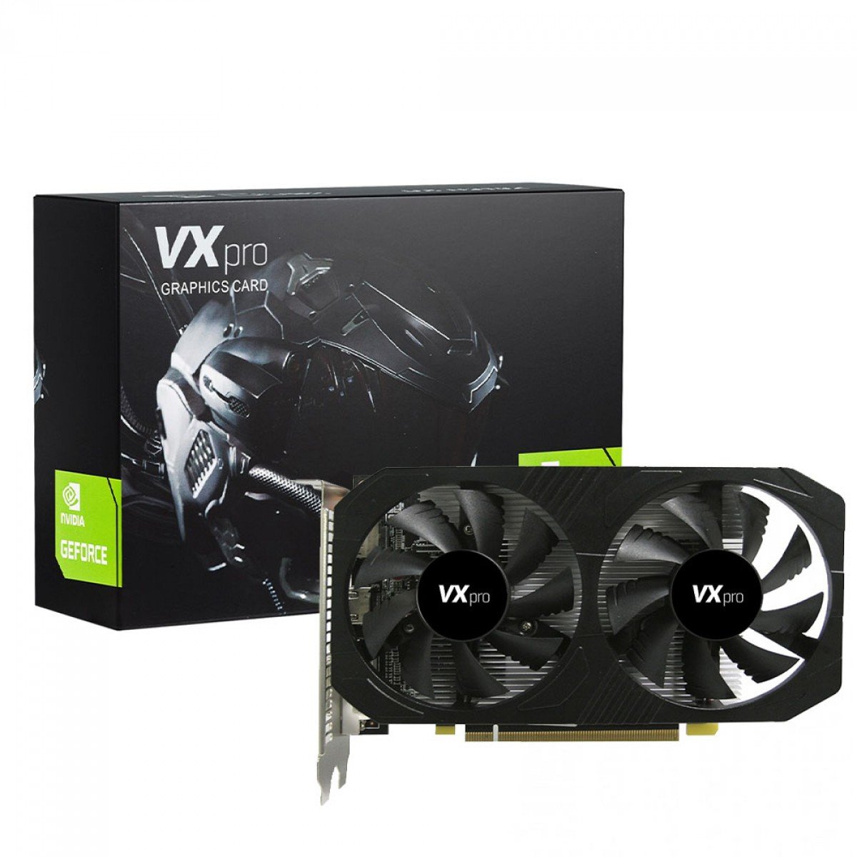 Placa De Vídeo VXpro NVIDIA GeForce GTX 1050 Ti, 4GB, GDDR5, 128Bit, Preto, VX GTX1050TI-4GD5 DUAL