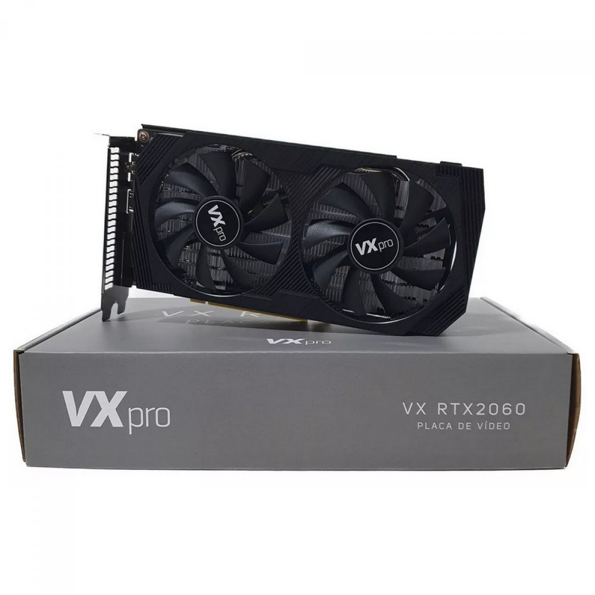 Placa de Vídeo VXpro NVIDIA GeForce RTX 2060 Plus, 6GB, GDDR6, DLSS, Ray Tracing, EX0039