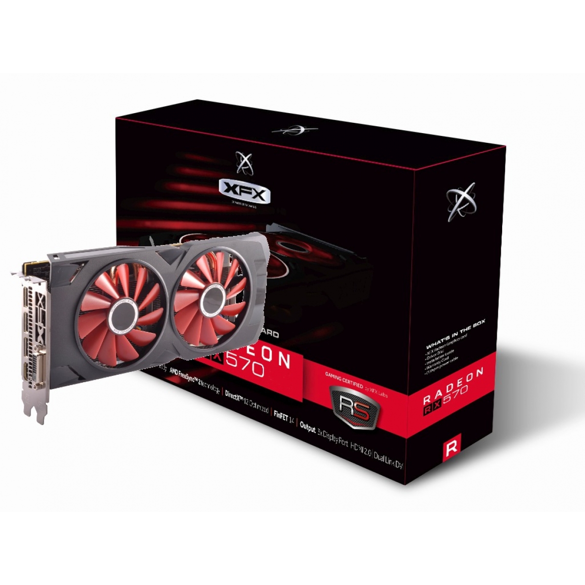 Placa de Vídeo XFX Radeon RX 570 4GB OC+ RS XXX Edition DDR5, RX-570P4DFD6 - Open Box