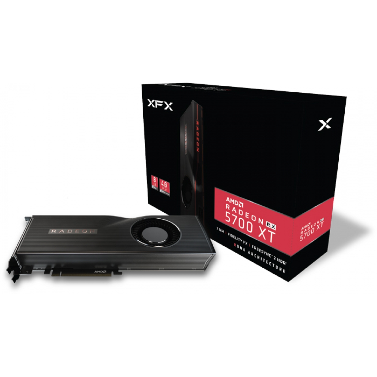 Placa de Vídeo XFX Radeon Navi RX 5700 XT D6, 8GB GDDR6, 256Bit, RX-57XT8MFD6