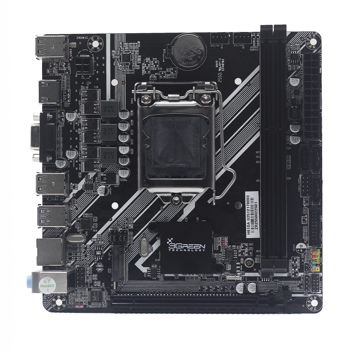Placa Mãe 3Green H81MHVD3, Chipset H81, Intel LGA 1150, MATX, DDR3