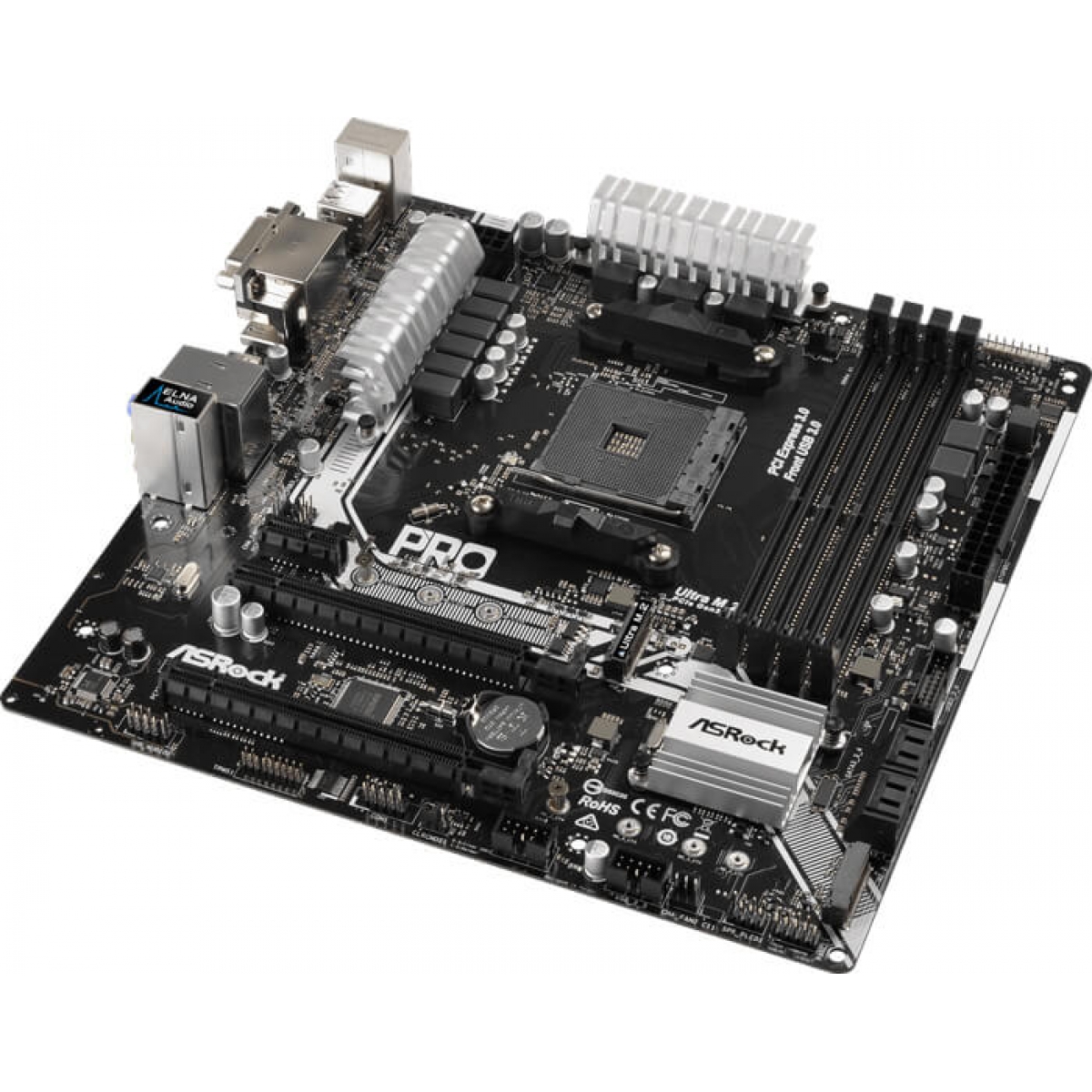 Placa Mãe ASRock A320M Pro4, Chipset A320, AMD AM4, mATX, DDR4