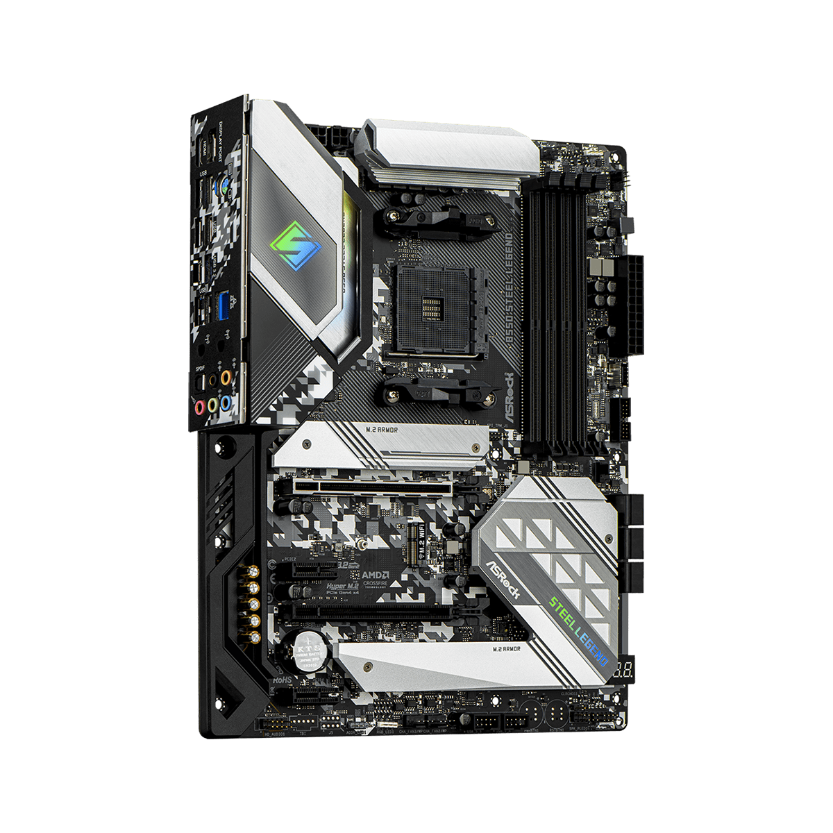 Placa Mãe AsRock B550 Steel Legend, Chipset B550, AMD AM4, ATX, DDR4, 90-MXBDF0-A0UAYZ