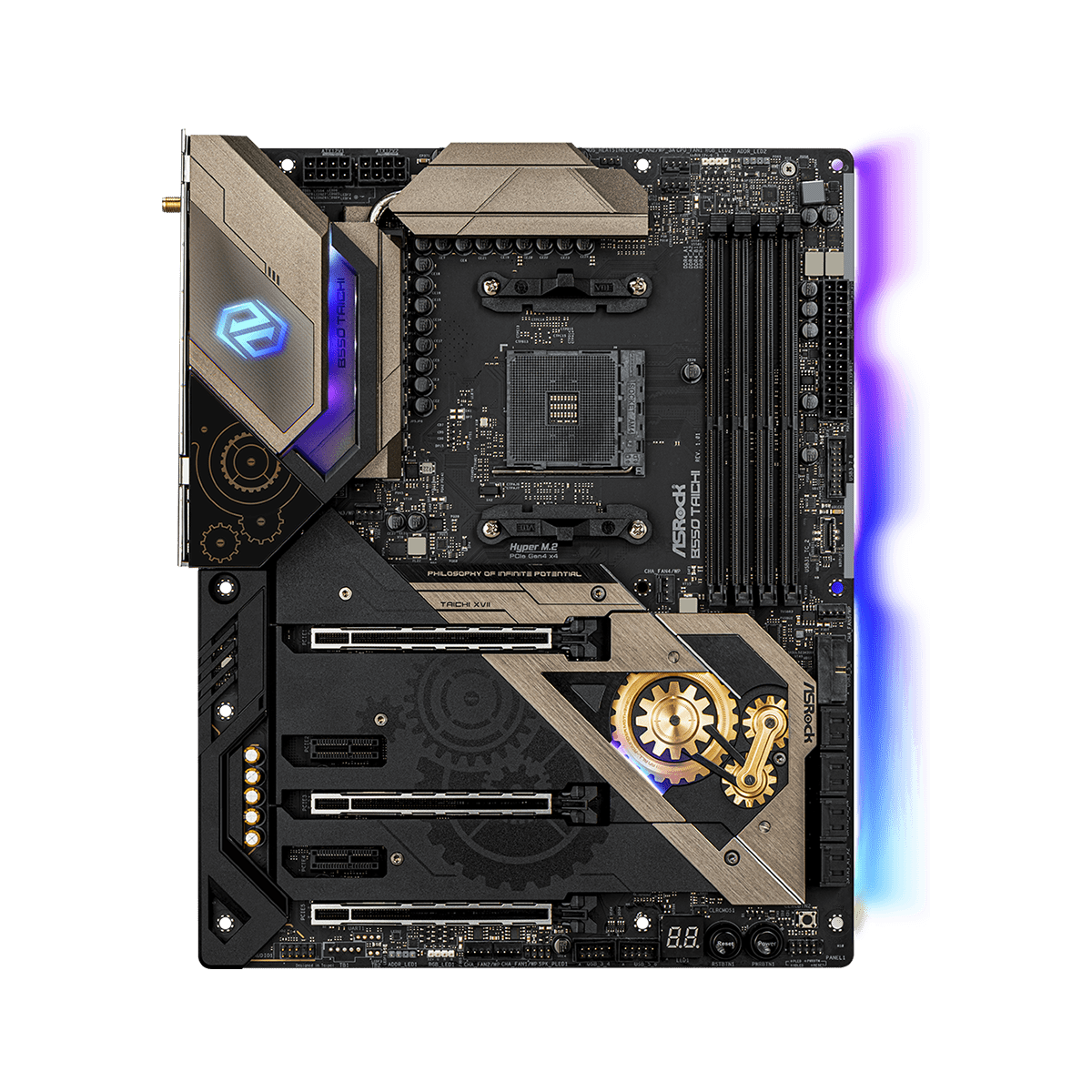 Placa Mãe ASROCK B550 TAICHI, Chipset B550, AMD AM4, ATX, DDR4