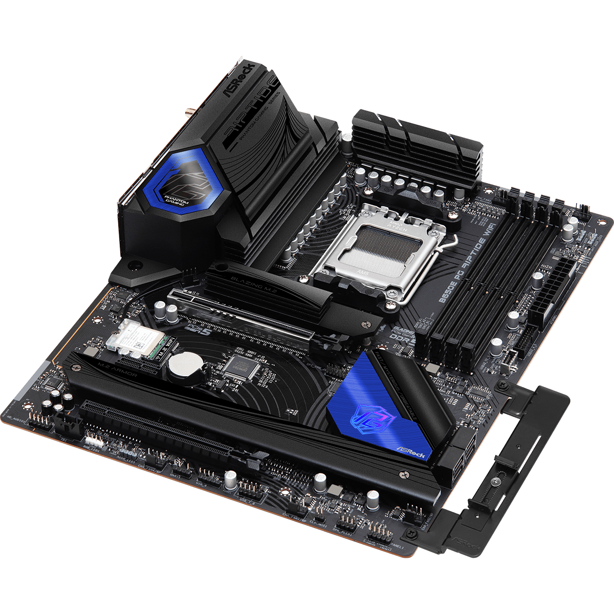 Placa Mãe ASRock B650E PG Riptide WIFI, Chipset B650, ATX, AMD AM5, DDR5, 90-MXBL00-A0UAYZ