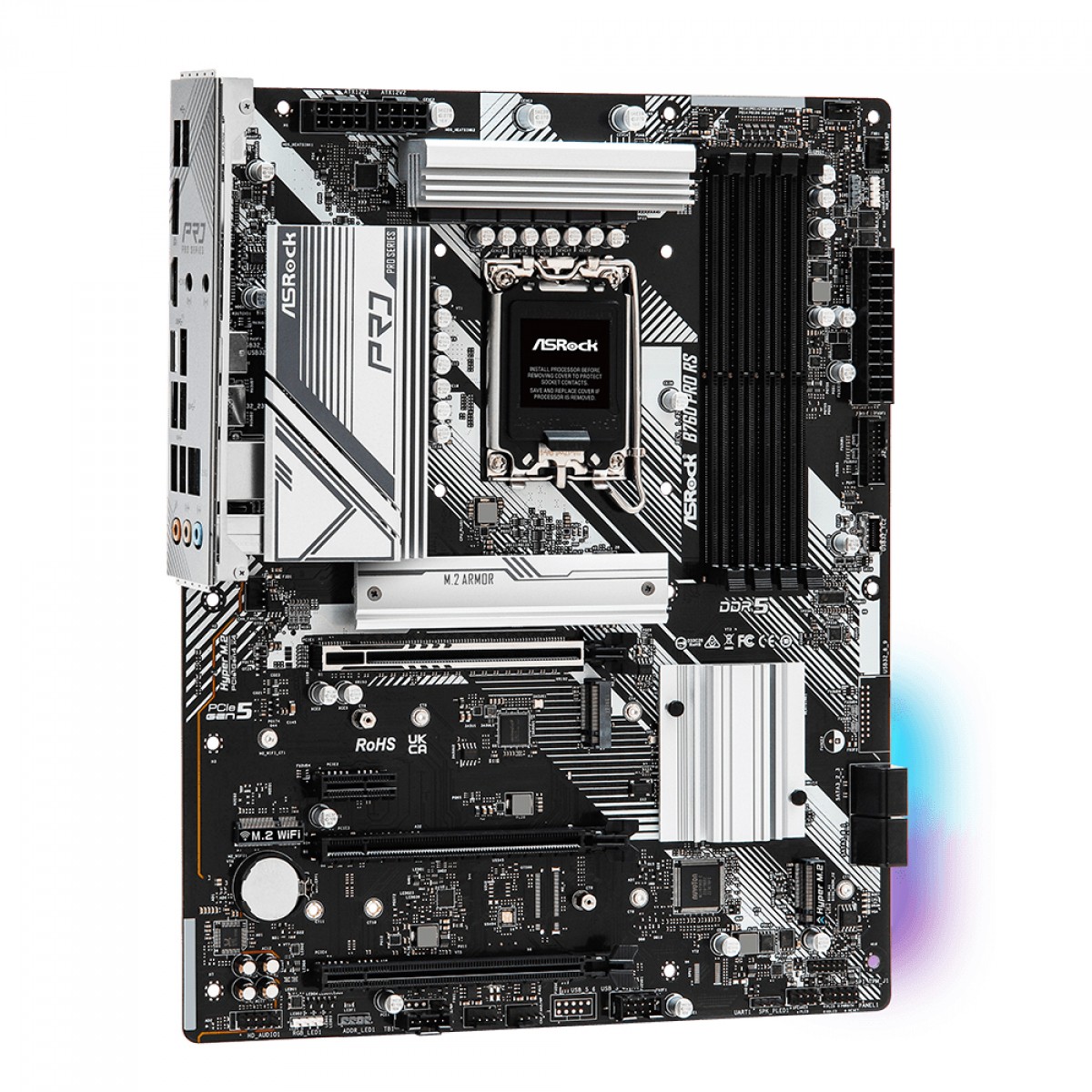 Placa Mãe ASRock B760 Pro RS, Chipset B760, Intel LGA 1700, ATX, DDR5, 90-MXBKS0-A0UAYZ