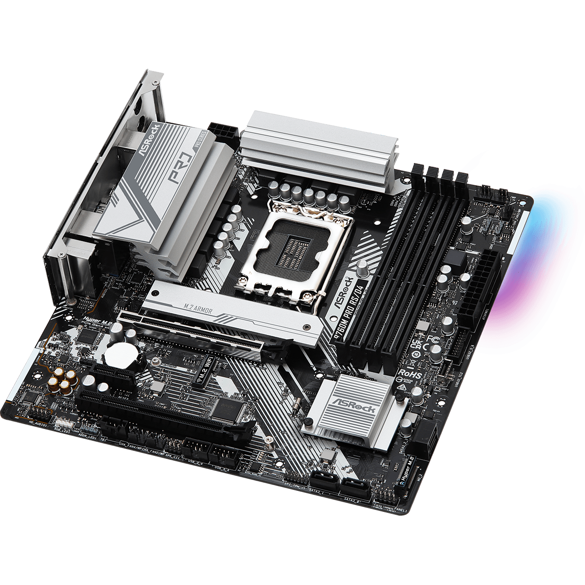 Placa Mãe ASRock B760M Pro RS/D4, Chipset B760, Intel LGA 1700, mATX, DDR4
