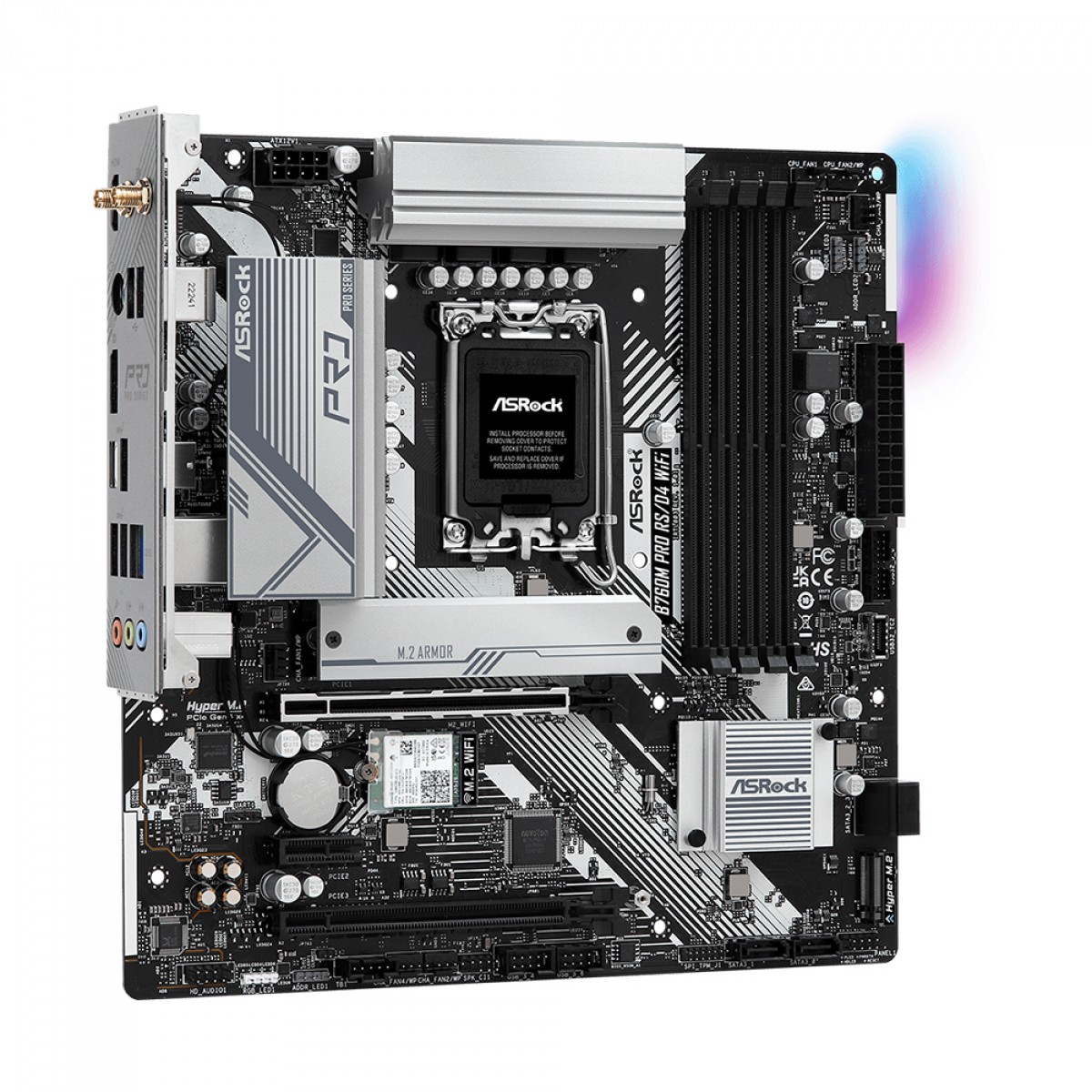 【保障できる】 B760M ASRock Mãe Placa Pro Intel B760, Chipset WiFi, RS/D4 マザーボード
