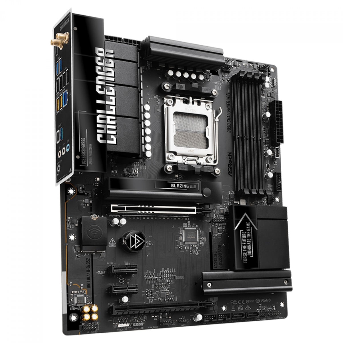 Placa Mãe ASRock B850 Challenger WiFi, Chipset B850, AMD AM5, ATX, DDR5