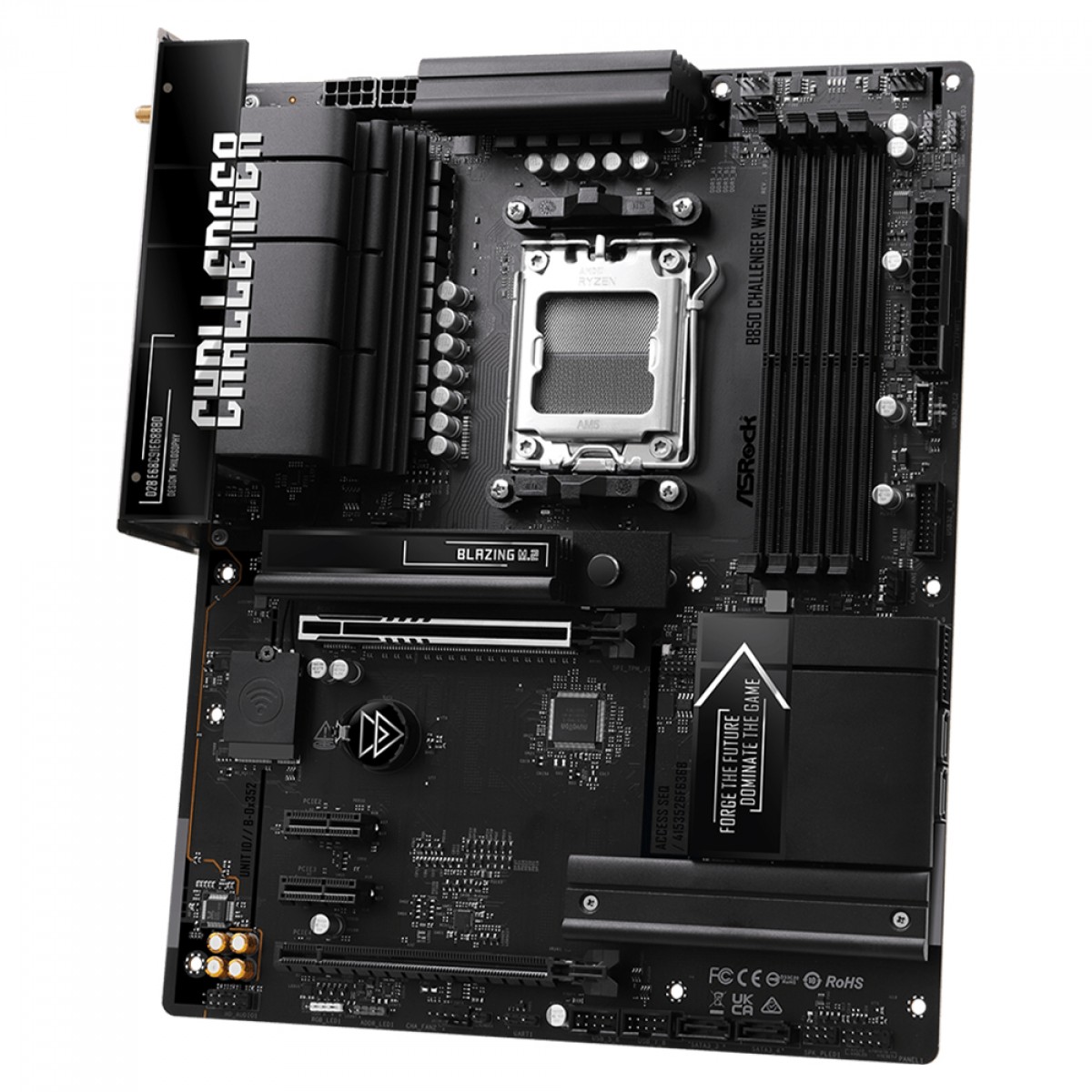 Placa Mãe ASRock B850 Challenger WiFi, Chipset B850, AMD AM5, ATX, DDR5