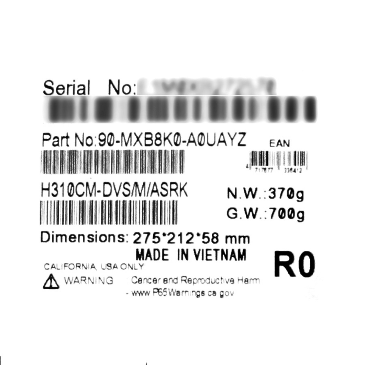 Placa Mãe ASRock H310CM-DVS, Chipset H310, Intel LGA 1151, mATX, DDR4, 90-MXB8K0-A0UAYZ