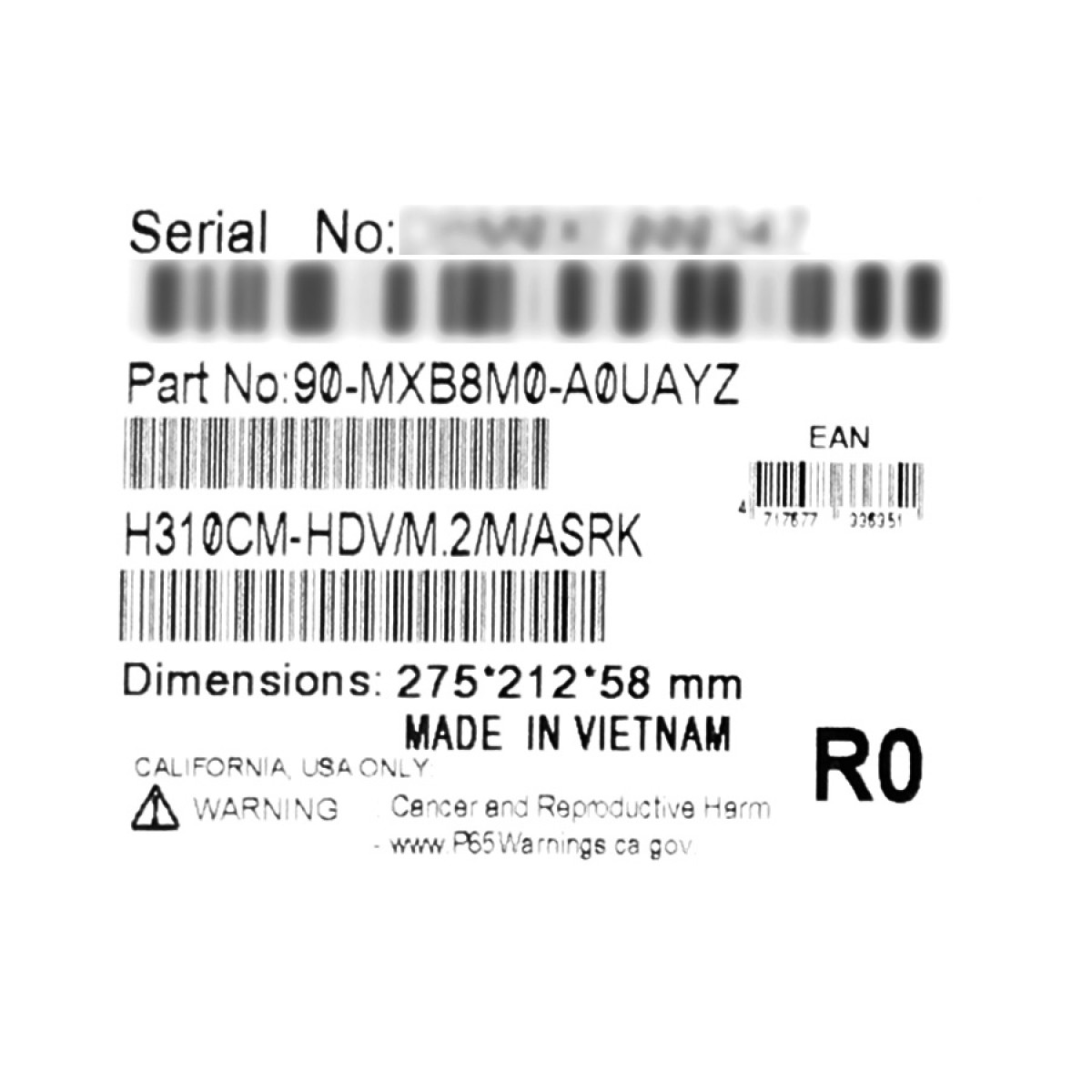 Placa Mãe ASRock H310CM-HDV/M.2, Chipset H310, Intel LGA 1151, mATX, DDR4, 90-MXB8M0-A0UAYZ