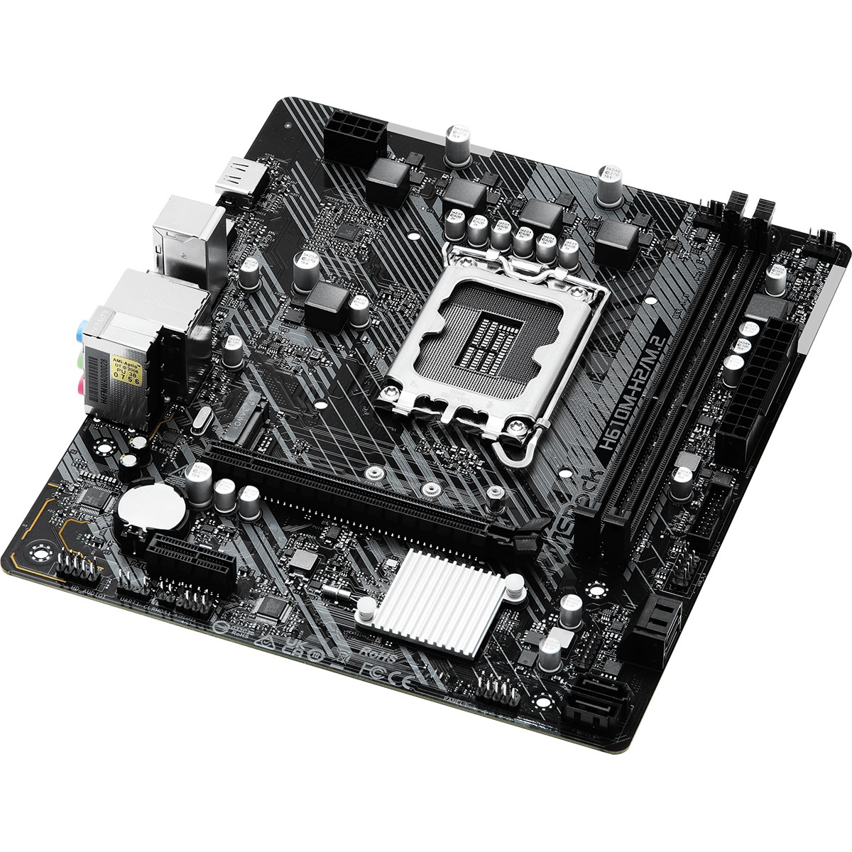 Placa Mãe ASRock H610M-H2/M.2, Chipset H610, Intel LGA 1700, mATX, DDR4, 90-MXBP70-A0UAYZ