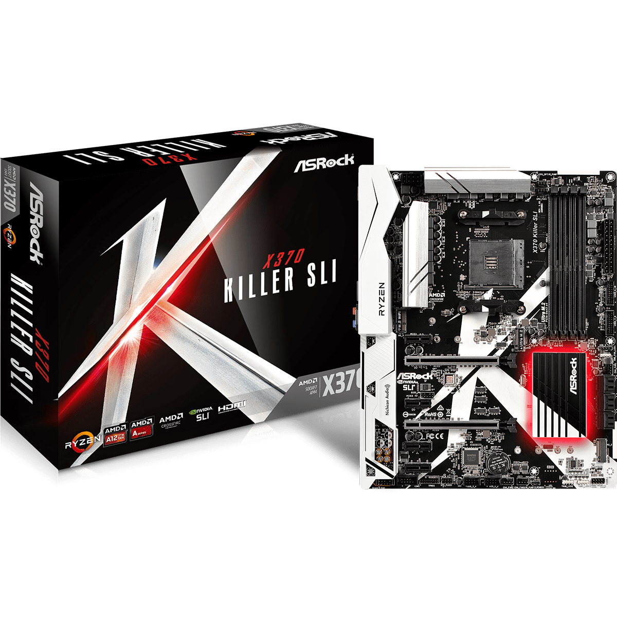 Placa Mãe ASROCK X370 Killer SLI, Chipset X370, AMD AM4, ATX, DDR4