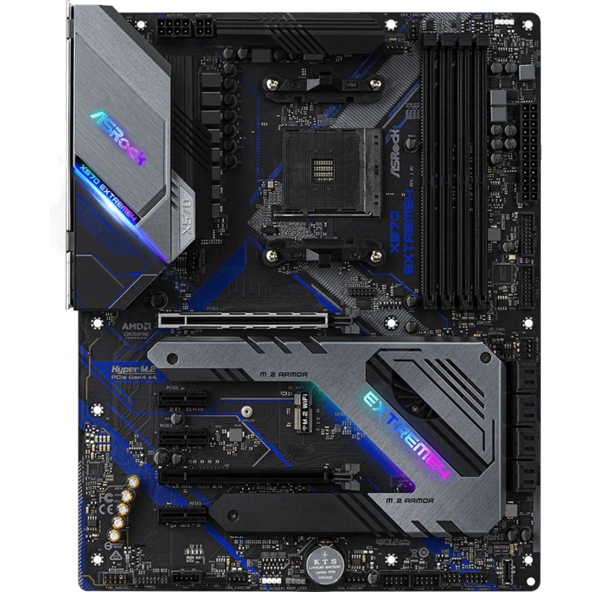 Placa Mãe ASRock X570 Extreme4, Chipset X570, AMD AM4, ATX, DDR4