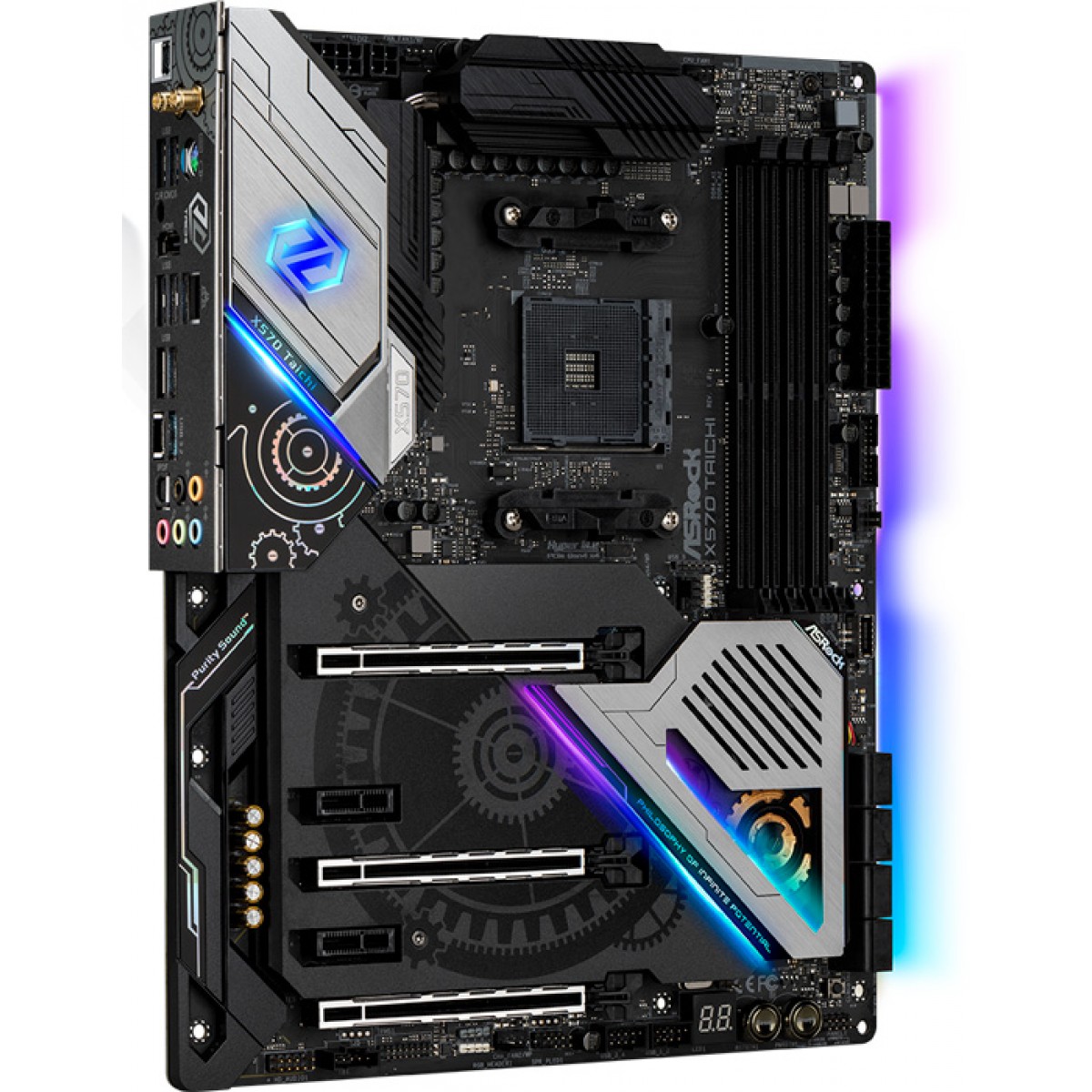 Placa Mãe ASRock X570 Taichi Wifi, Chipset X570, AMD AM4, ATX, DDR4 - Open Box