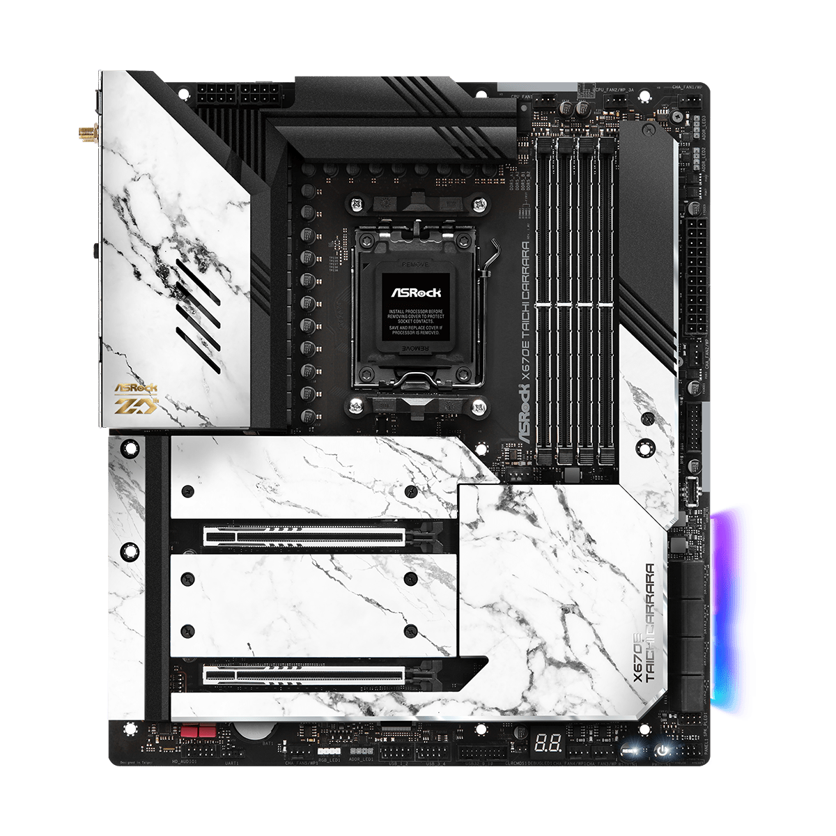 Placa Mãe ASRock X670E Taichi Carrara, WIFI, Chipset X670, ATX, AMD AM5, DDR5
